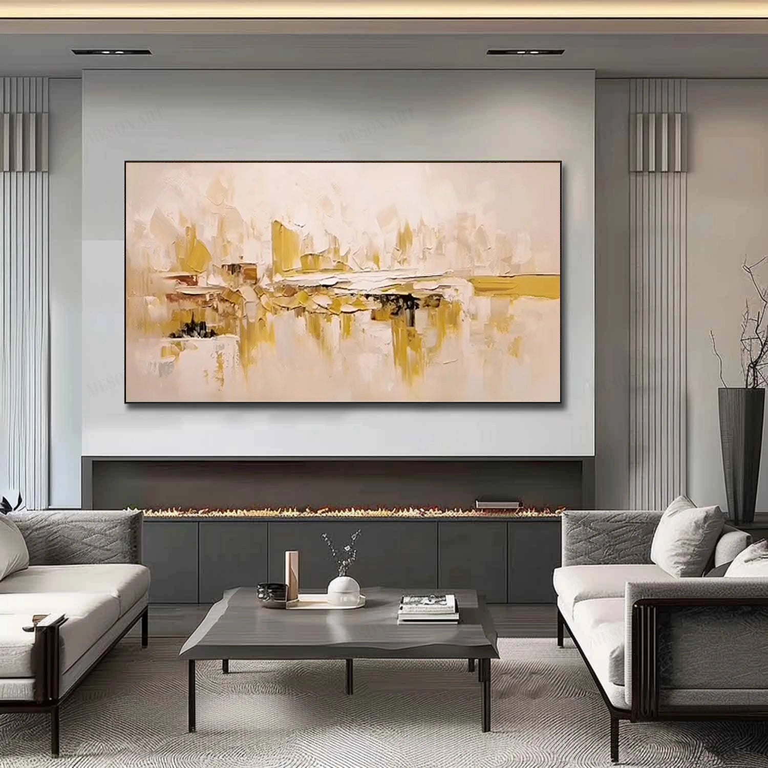 Abstract Painting #AB 261 - Modern Wall Art for Home & Office Decor - Perfect for Living Room, Bedroom or Workspace