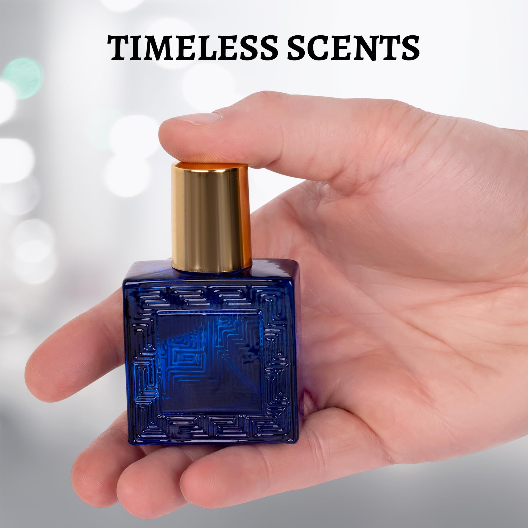 NovoGlow Verse Mini 4-Piece Men's Fragrance Gift Set - Aromatic, Floral, Oriental & Woody Notes - 25ml Eau De Parfum Travel Size - Individually Boxed - Perfect for Gifts, Travel & Daily Use