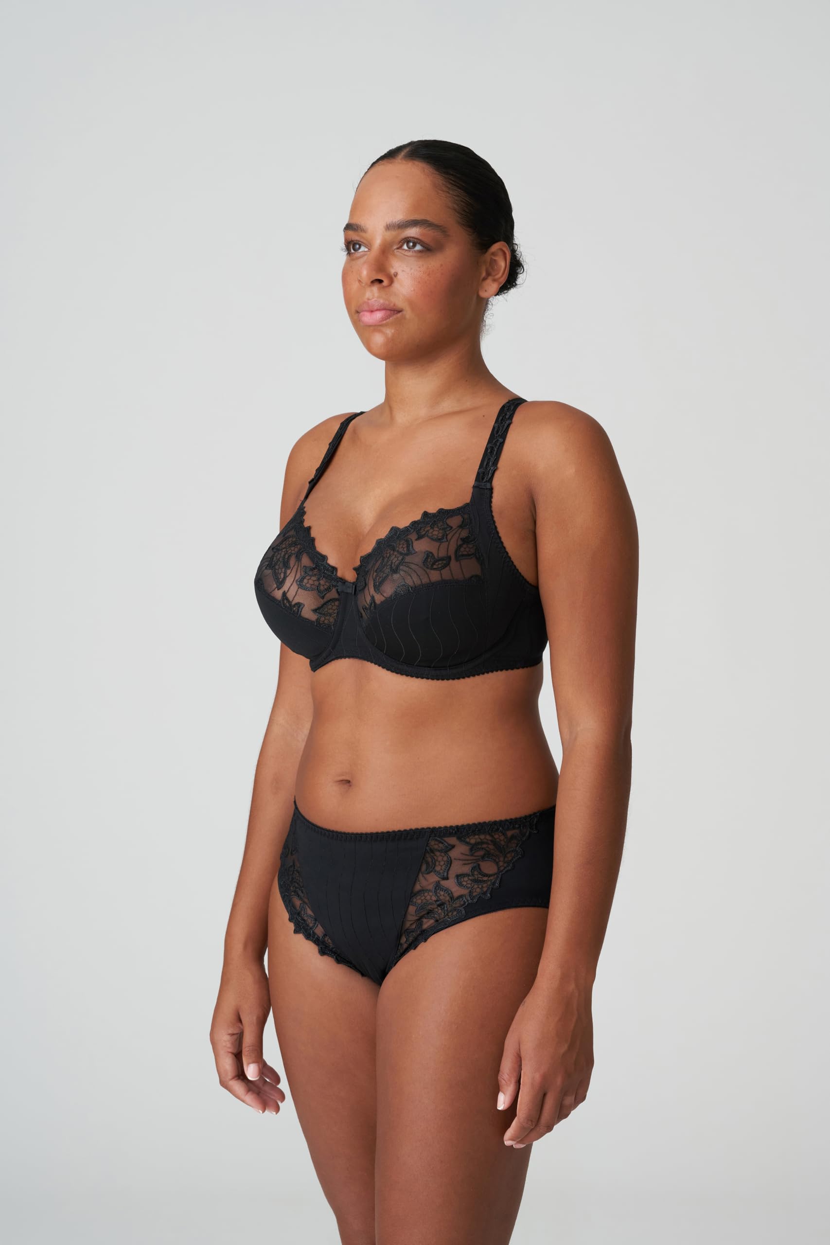 PrimaDonna Deauville Side Support Bra 38J - Full Coverage Underwire Bra for Large Bust, Black | Perfect for Everyday Comfort & Special Occasions