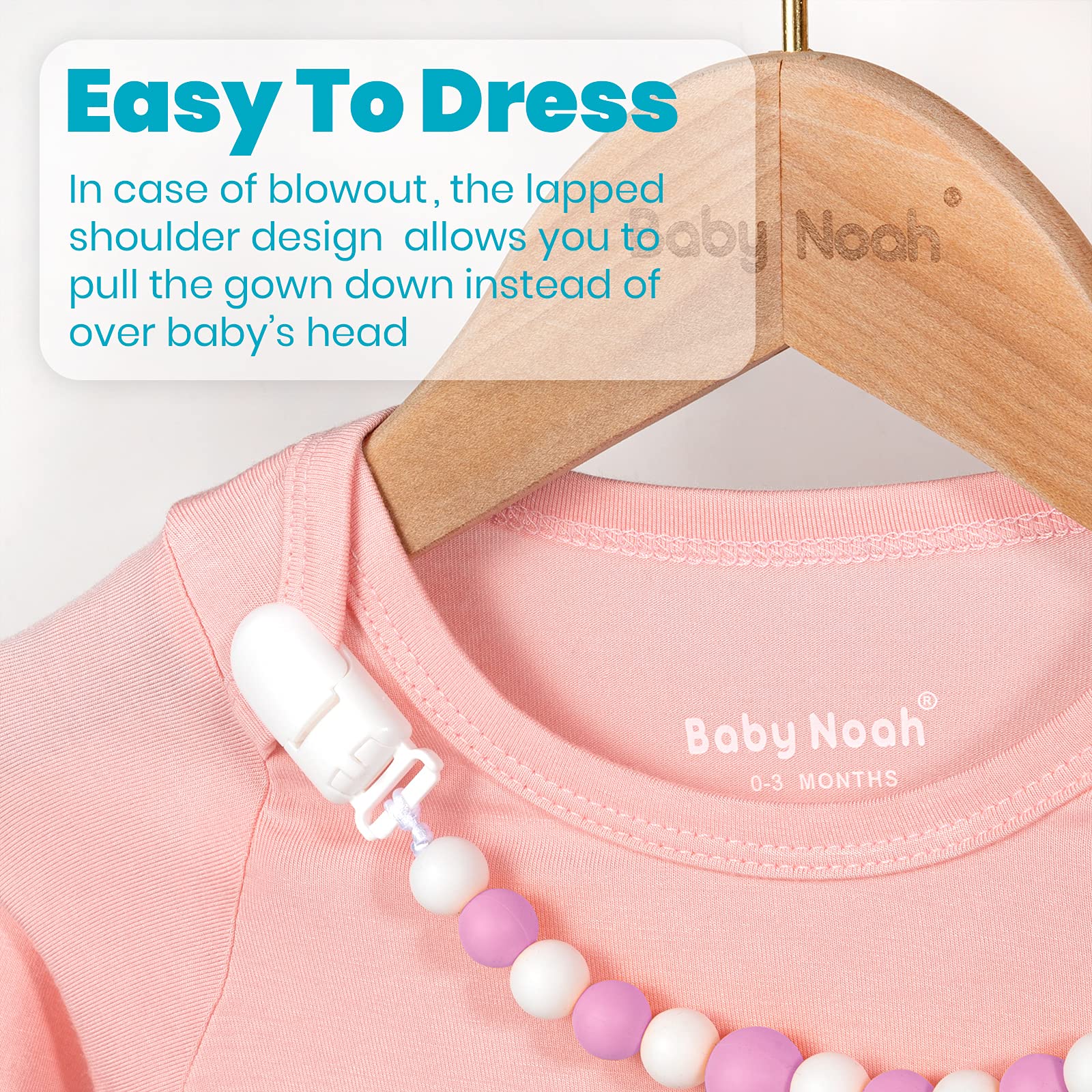 Soft Baby Knotted Gown Set with Mittens & Hat - Newborn Long Sleeve Sleeper for Cozy Sleep & Photo Shoots