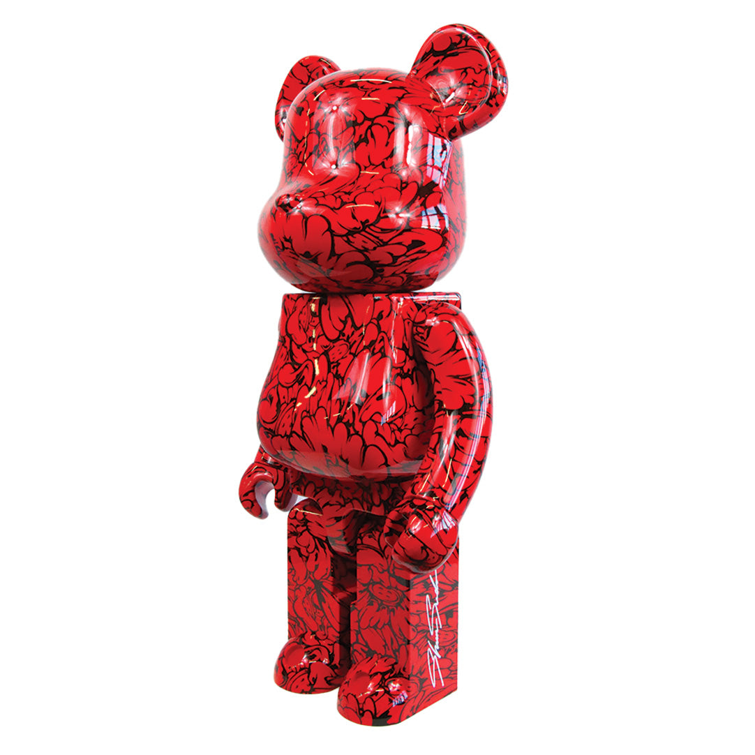 1000% Bearbrick Shun Sudo Mr Scarlet Collectible Figure - Limited Edition Art Toy for Display & Investment | Perfect for Home Decor, Office Collection, and Gift Giving