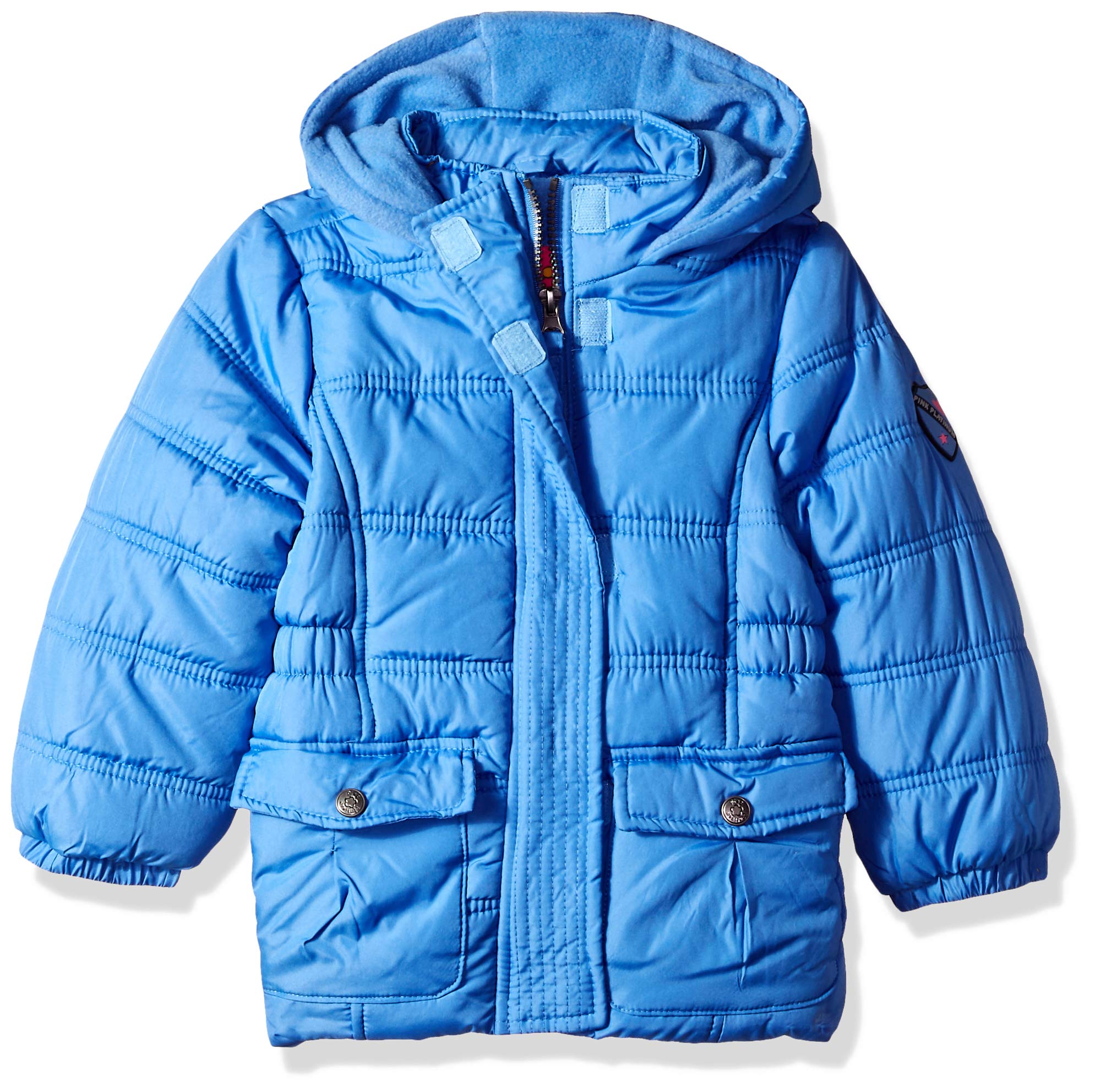 Pink Platinum Girls' Classic Puffer Jacket - Warm Winter Coat for Kids - Perfect for School, Outdoor Play & Cold Weather Activities