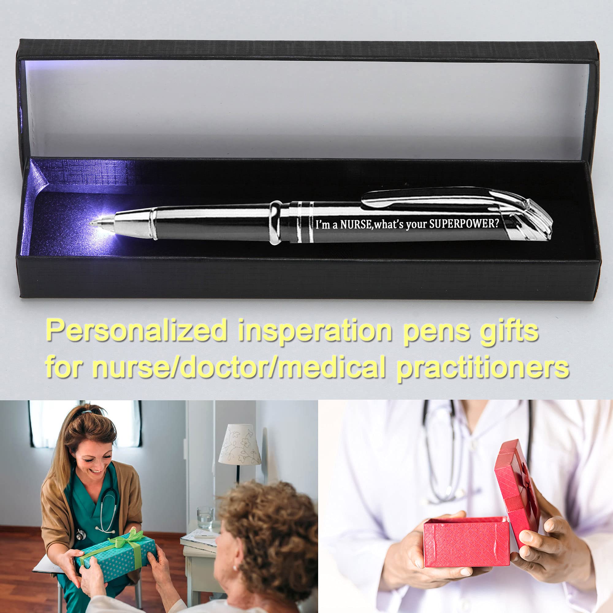 Personalized BSN Medical Doctor Pens - Engraved Nursing Assistant & RN Nurse Graduation Gifts - Perfect for Pharmacists, Surgeons & Healthcare Workers - Ideal for Clinical Use, Hospital Shifts & Medical School Celebrations