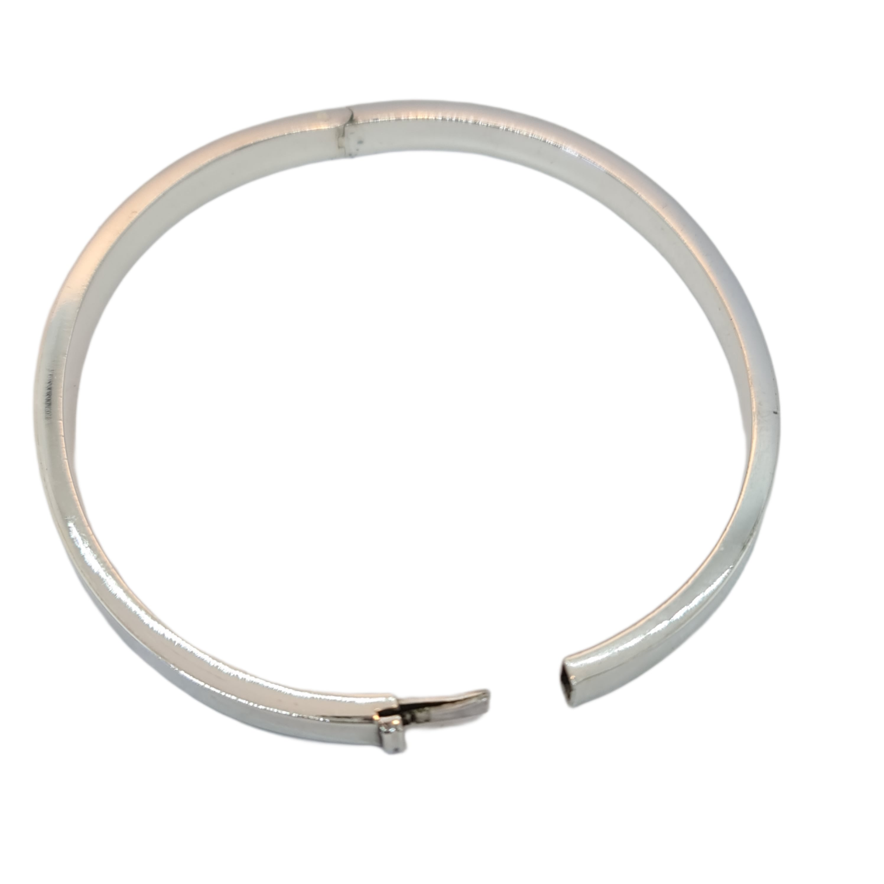 Elegant Oval Clip Open Bangle Bracelet for Women - Trendy Adjustable Cuff Jewelry for Casual & Formal Occasions