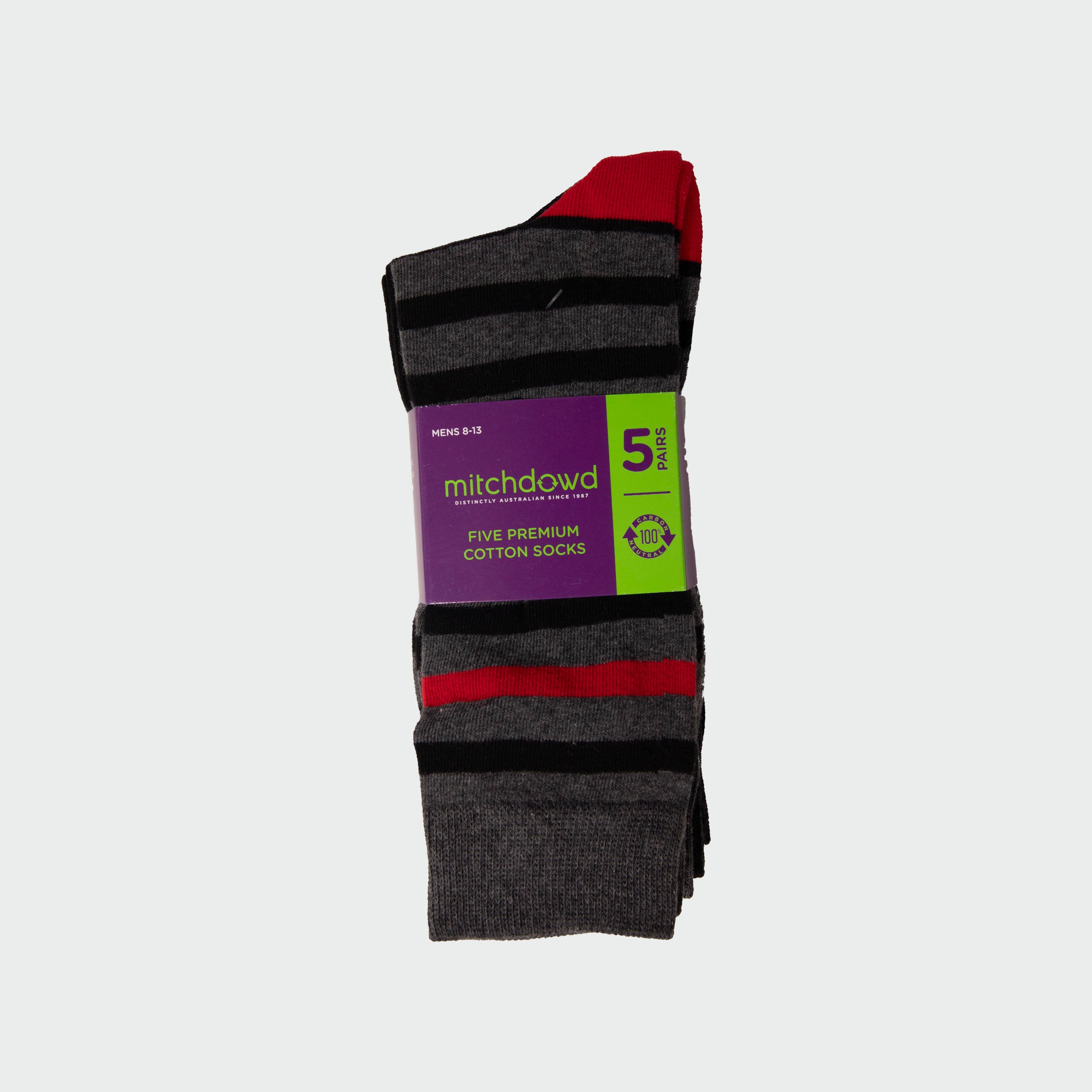 Men's Cotton Crew Socks 5-Pack Black - Soft Comfortable Casual & Athletic Socks for Everyday Wear, Workout, and Office Use