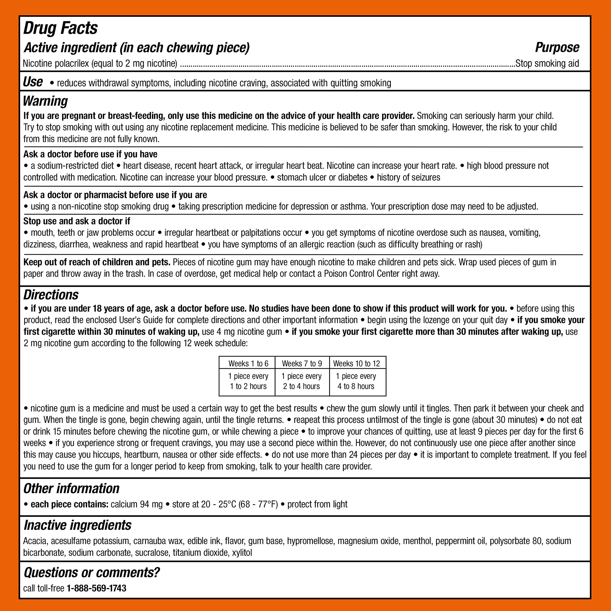 Nicorette 2 mg Nicotine Gum for Quitting Smoking - Fruit Chill Flavored Stop Smoking Aid, 160 Count | Helps Reduce Cravings & Withdrawal Symptoms | Perfect for Work, Travel & Stressful Situations
