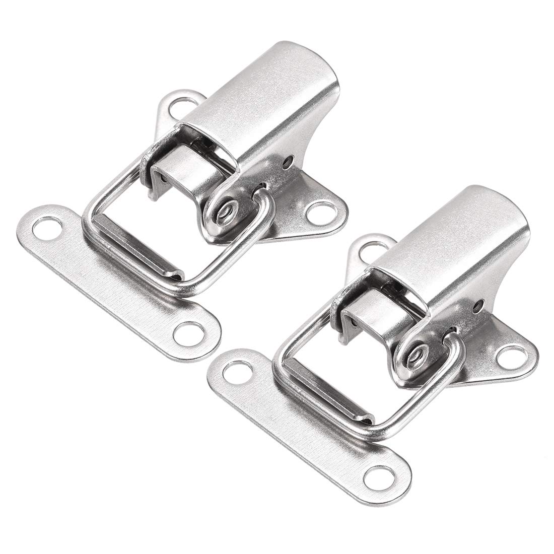 SUS304 Stainless Steel Draw Toggle Latch Clamp 1.61 Inch for Toolbox Case - 2 Pack - Secure Cabinet, Equipment, and Storage Boxes for Workshop or Garage Use