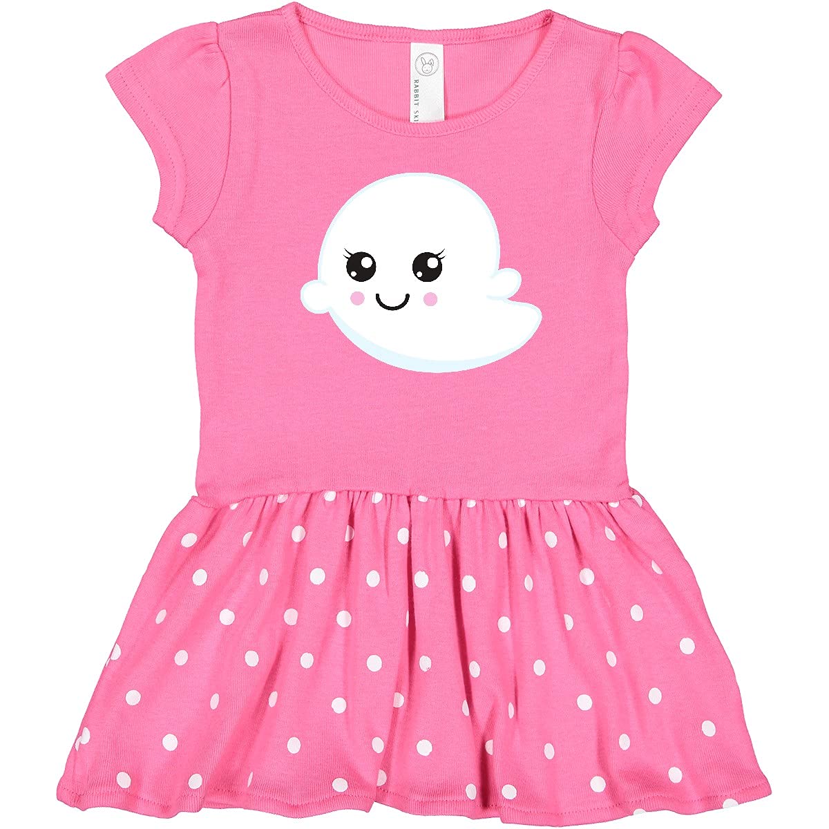 Inktastic Halloween Ghost Costume for Toddlers - Smiling Ghost Trick or Treat Outfit for Boys & Girls | Perfect for Halloween Parties, Trick-or-Treating & Photo Shoots