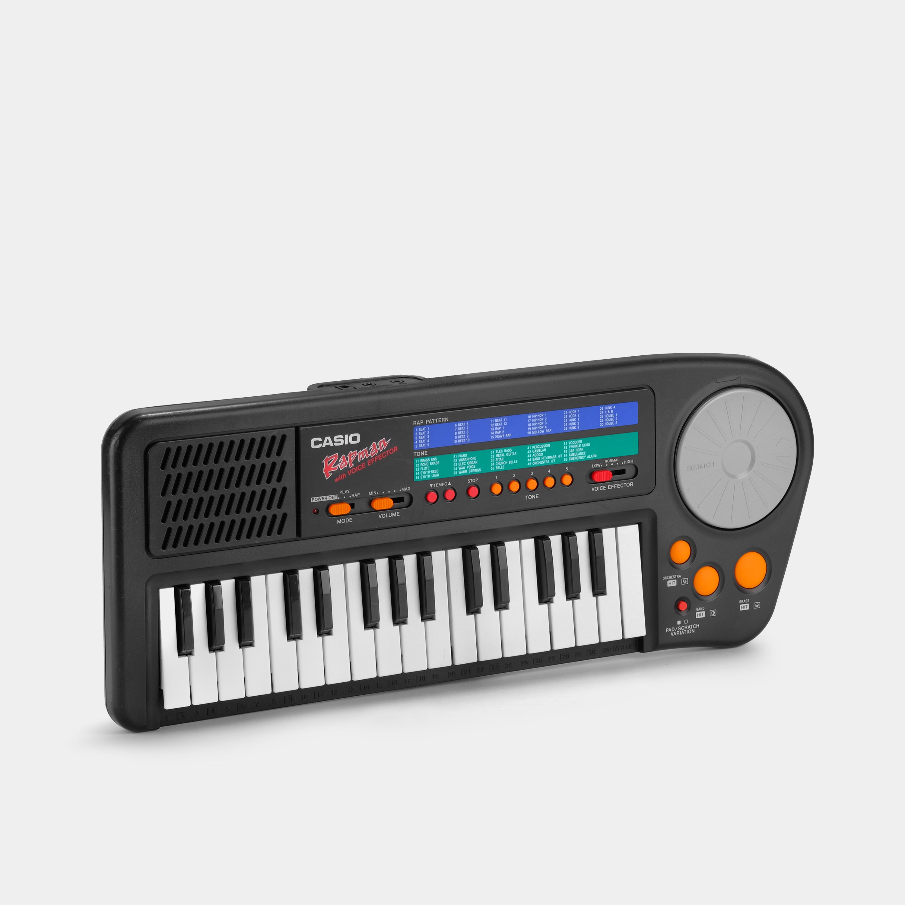 Casio RAP-1 Rapman Synthesizer Keyboard - Professional Portable MIDI Controller for Music Production, DJing & Home Studio - Perfect for Beginners & Producers
