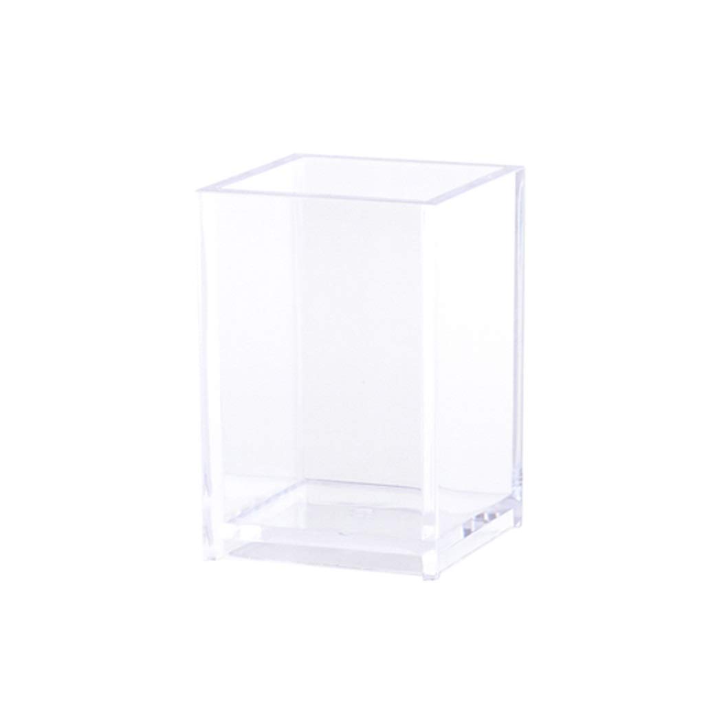 Creative Transparent PP Pen Holder for Desk - Multifunctional Office Organizer for Pens, Stationery & Makeup Brushes - Perfect for Home, Office & School Use