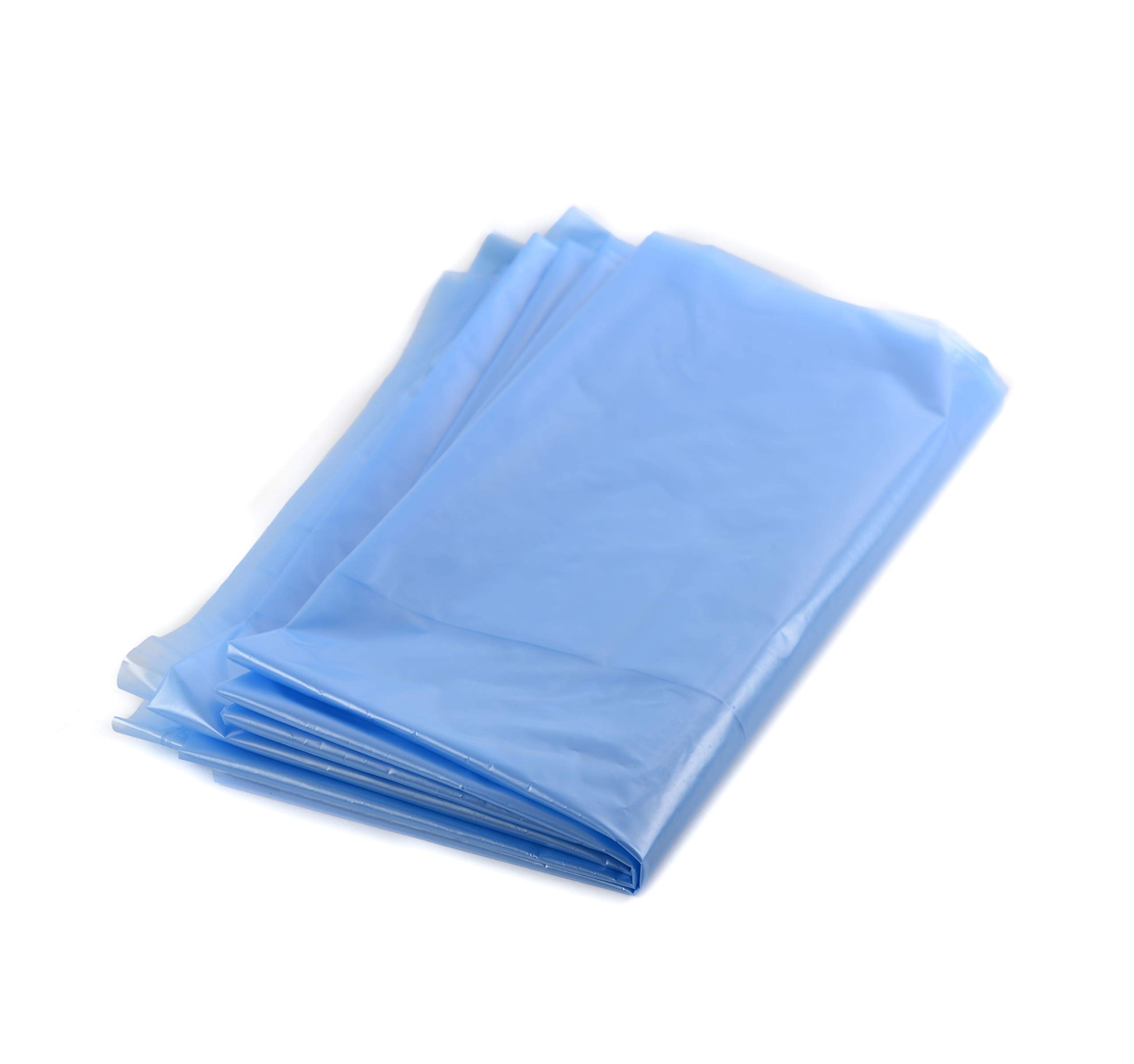 46 Gallon Heavy Duty Large Blue Recycling Trash Bags - 300 Pack | 2 Mil Thick Yard Waste Bags for Aluminum Cans, Glass Bottles & Landscaping | Durable Garbage Bags for Home, Office & Outdoor Use