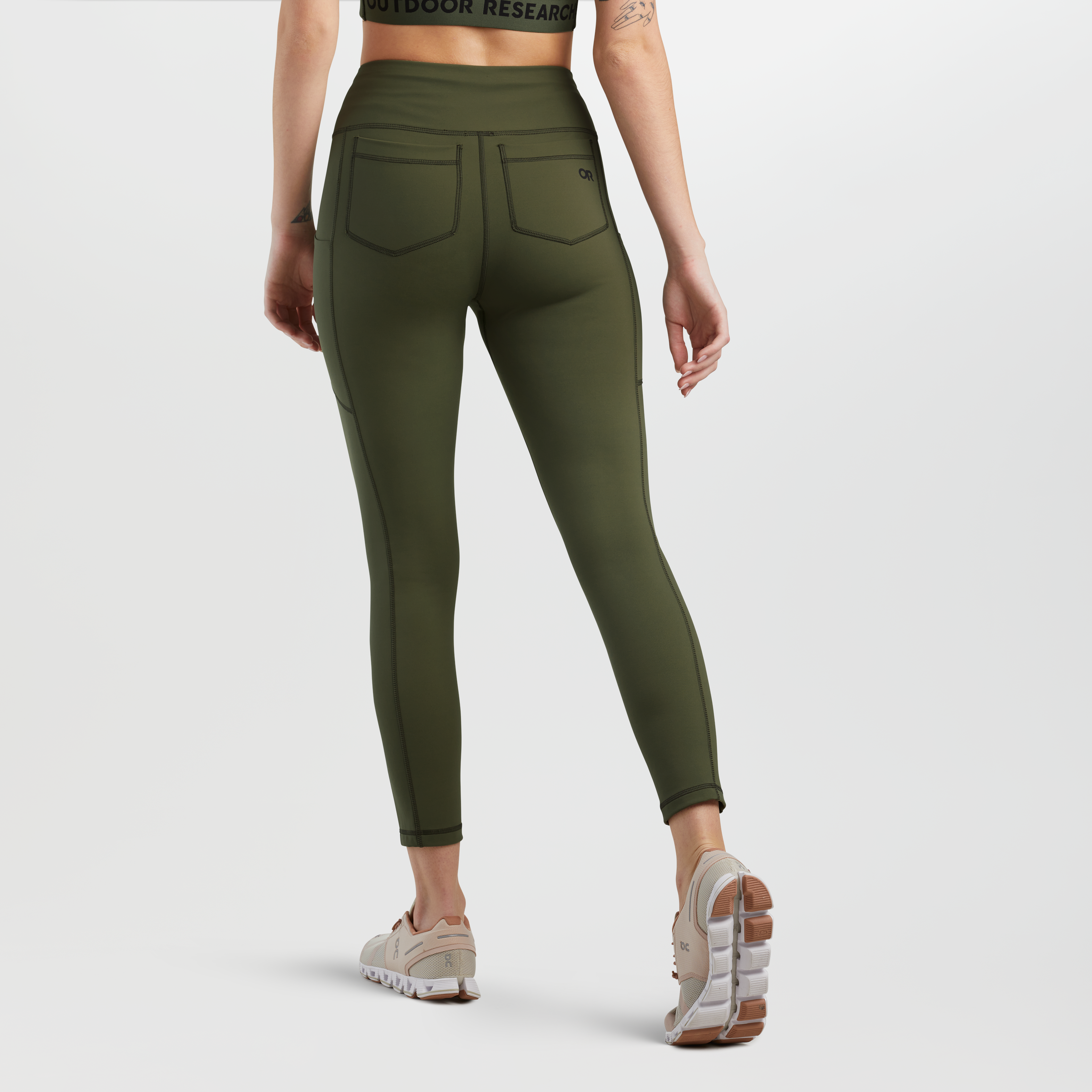 Women's Vantage 7/8 Leggings with Back Pockets - High Waist Yoga Pants for Workout, Running & Lounge - Final Sale