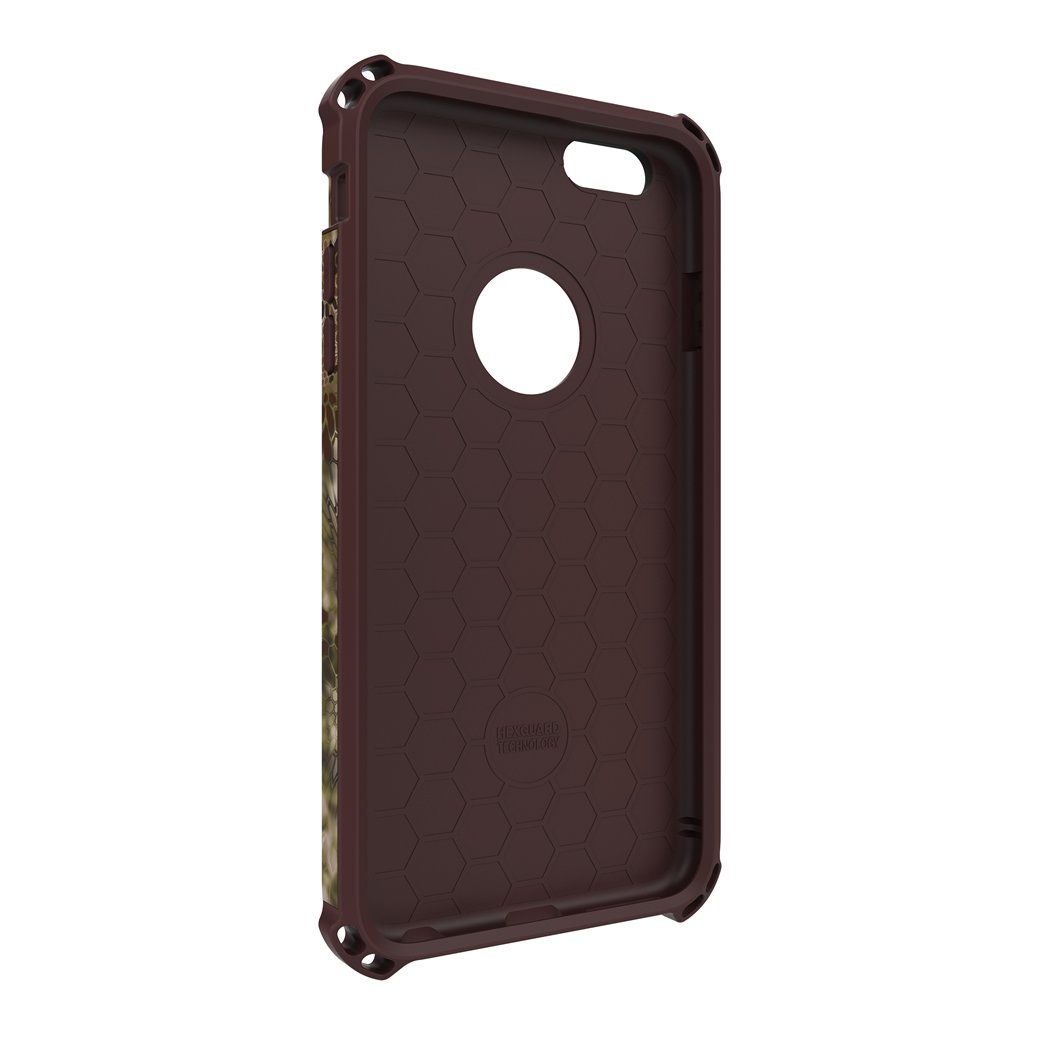 Premium Dilex Case with Metal Kickstand for iPhone 6 Plus/6s Plus - Kryptek Highlander Design | Protective Phone Cover for Outdoor, Travel & Daily Use
