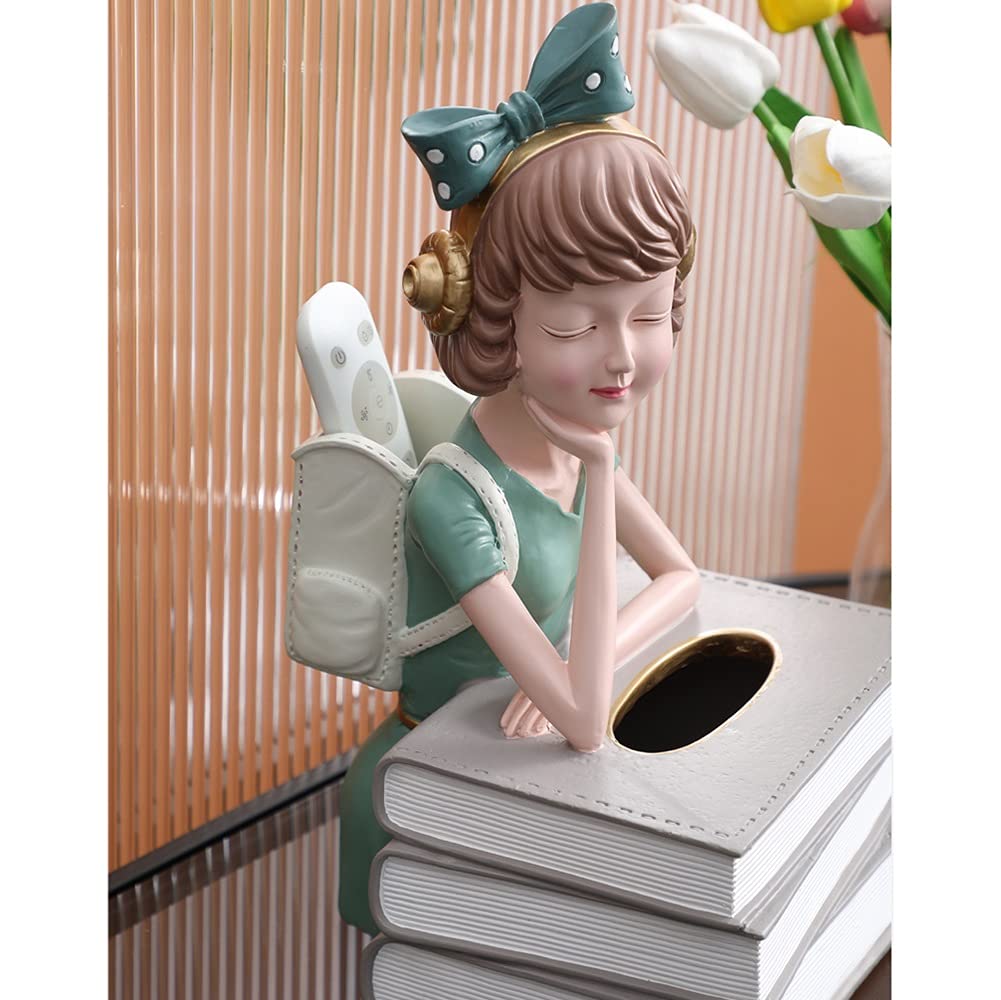 Creative Tissue Box Holder - Stylish Facial Tissue Paper Cover & Napkin Dispenser for Office, Kitchen, Bedroom, Bathroom - Brown - Perfect for Home Decor & Organization