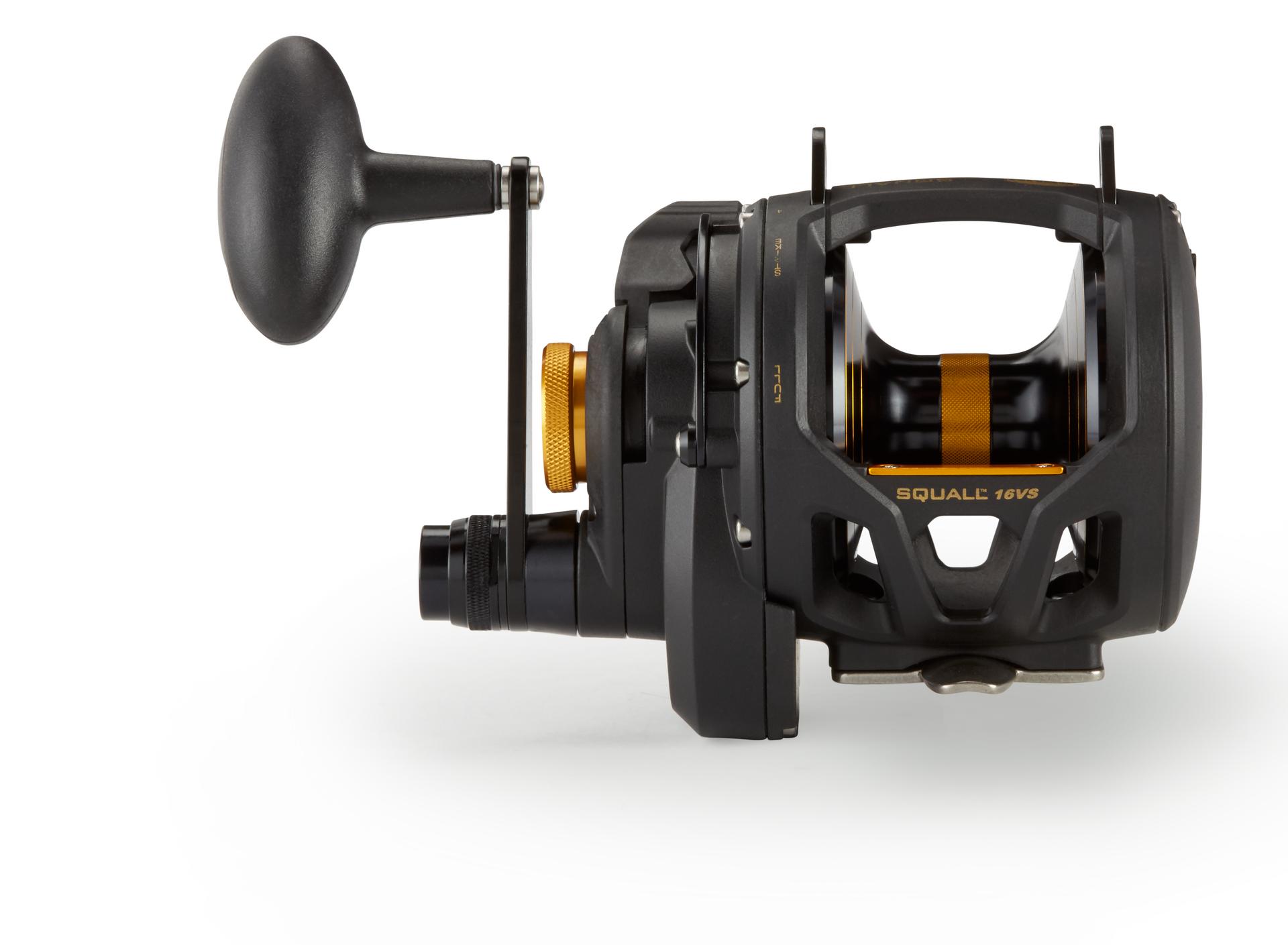 Squall® Lever Drag 2 Speed Conventional Fishing Reel - Saltwater & Freshwater Trolling Reel for Offshore & Inshore Fishing