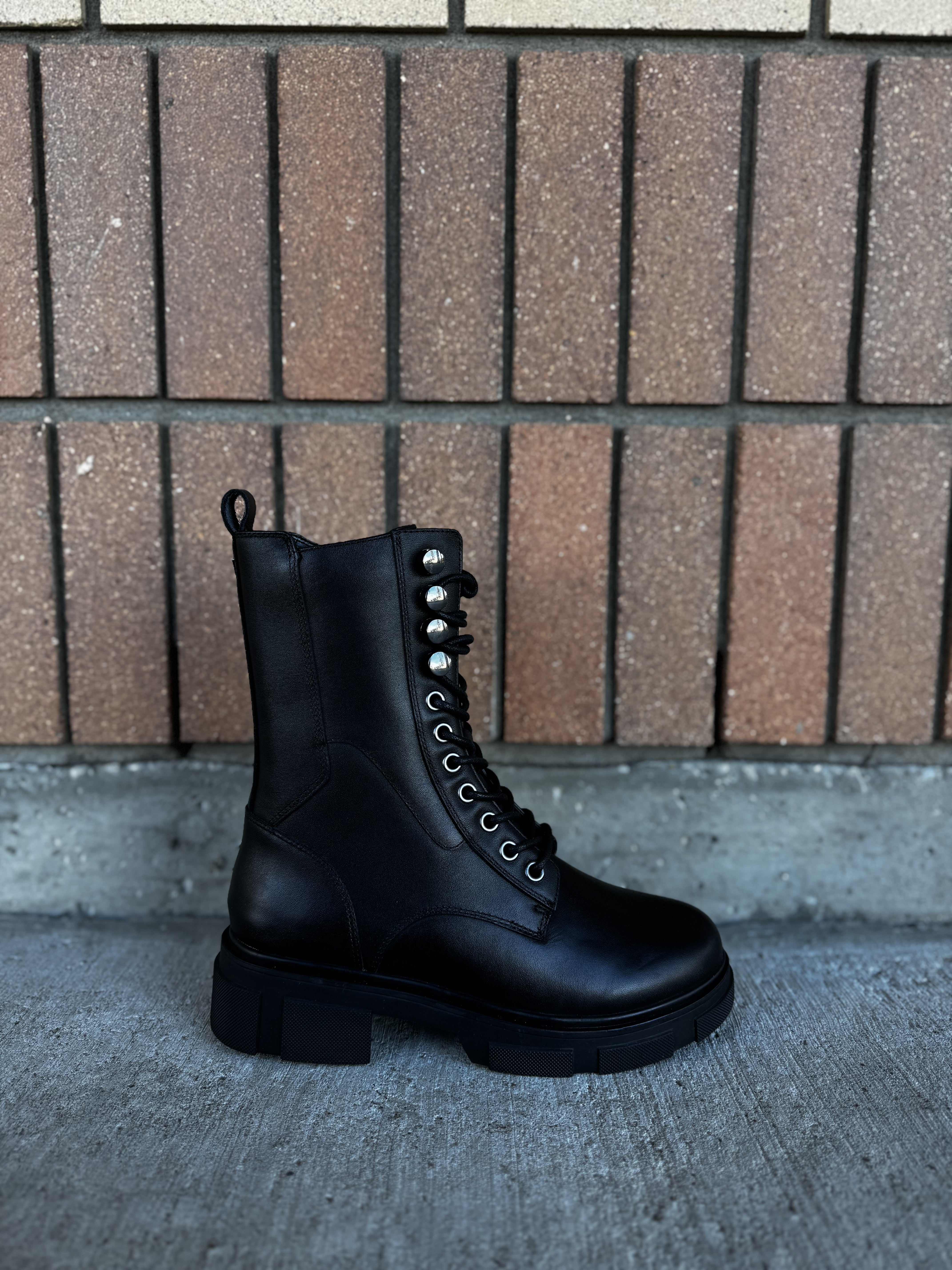 Cara Black Leather Waterproof Boots for Women - Stylish & Comfortable Winter & Rain Boots for Outdoor Walking, Hiking & Casual Wear