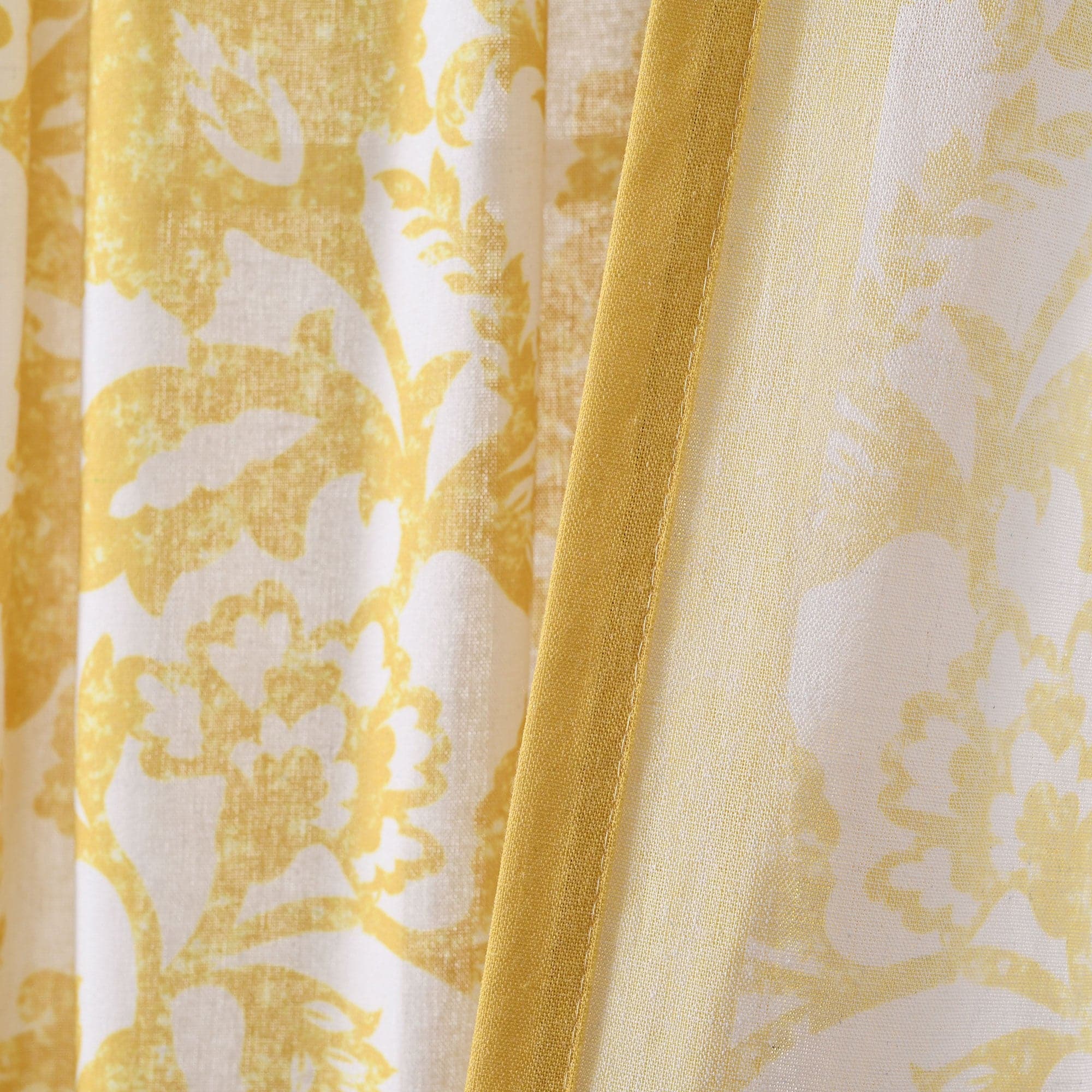 Emma Textured Jacobean Window Curtain Panel - Elegant Home Decor for Living Room, Bedroom & Dining Room - Blackout Thermal Insulated Drapes for Privacy & Light Control