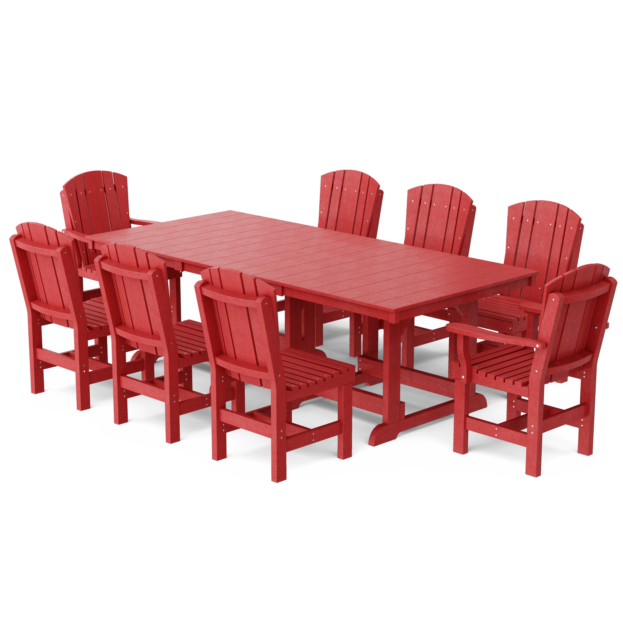Heritage 9-Piece 44x94 Inch Dining Table Set - Perfect for Family Gatherings, Dinner Parties & Formal Dining Rooms