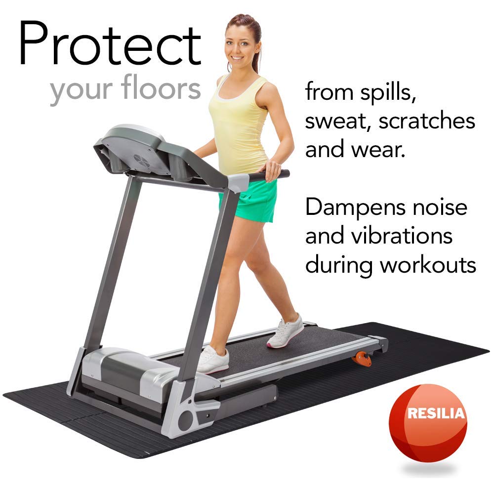 Heavy-Duty Exercise Equipment Floor Mat - Non-Slip Gym Mat for Weightlifting, Training & Home Workouts - Thick Protective Floor Cover for Hardwood & Tile Floors - Perfect for Home Gyms, Fitness Studios & Garage Workout Areas