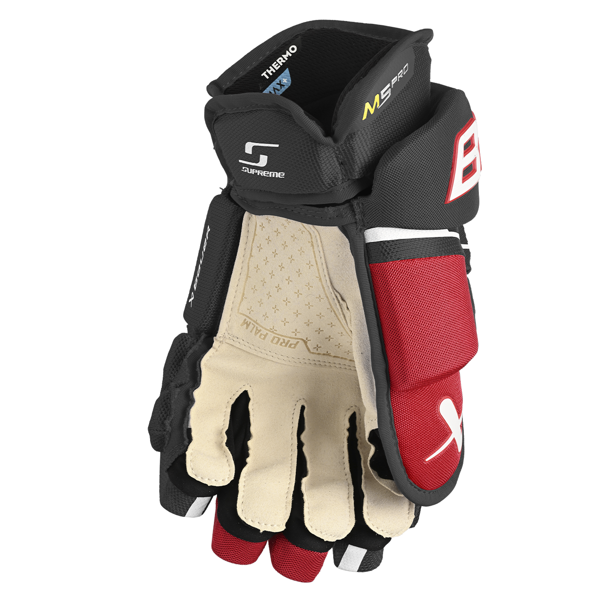 Bauer Supreme M5PRO Intermediate Hockey Glove - Lightweight & Durable for Youth & Adult Players - Perfect for Ice Hockey Training & Games