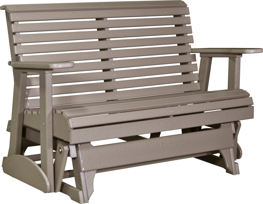 LuxCraft 4-Foot Plain Glider - Smooth & Comfortable Patio Swing for Outdoor Relaxation in Garden, Porch or Backyard