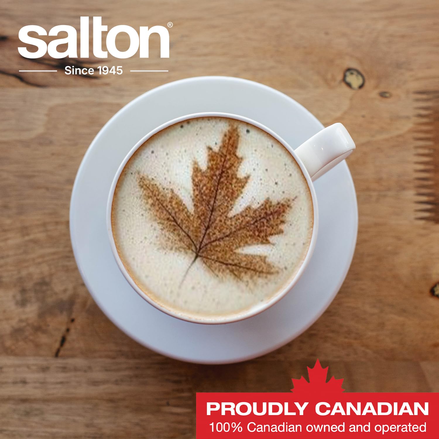 Premium Salton Electric Coffee Grinder for Beans, Spices & Herbs - White | Perfect for Home Kitchens & Coffee Shops