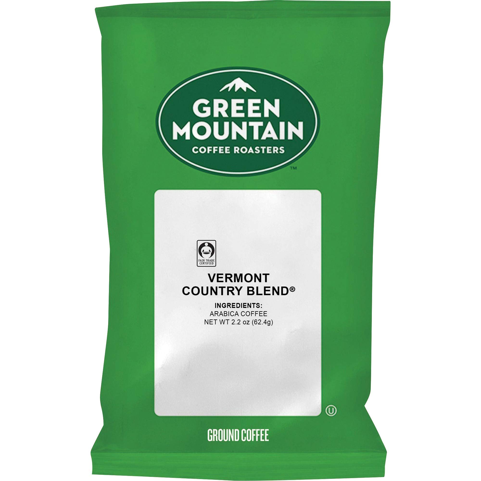 Green Mountain Coffee GMT4162 Vermont Country Blend Ground Coffee - Medium Roast, 100% Arabica, 100 Count Carton - Perfect for Home, Office & Camping Brewing