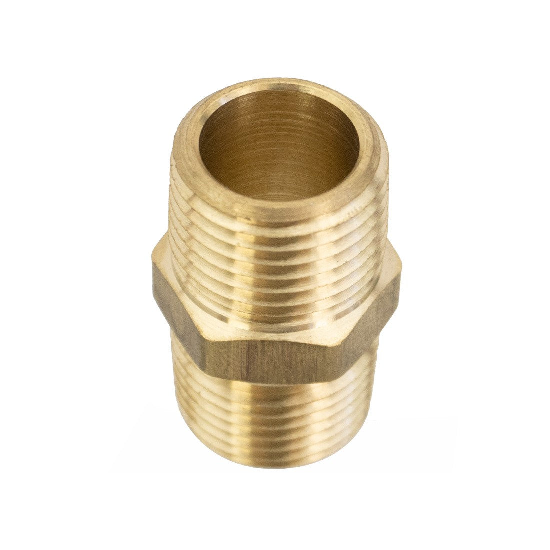 1/2 Inch XERO Hex Nipple Brass Fitting - Perfect for Plumbing, Hydraulic Systems & DIY Home Repairs