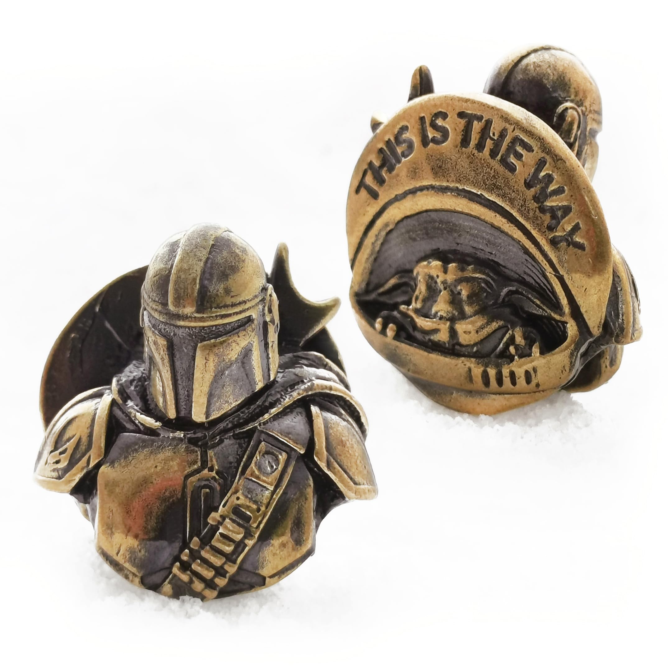 Bounty Hunter Paracord Bead - Bronze EDC Pendant for Knife Lanyards & Survival Gear