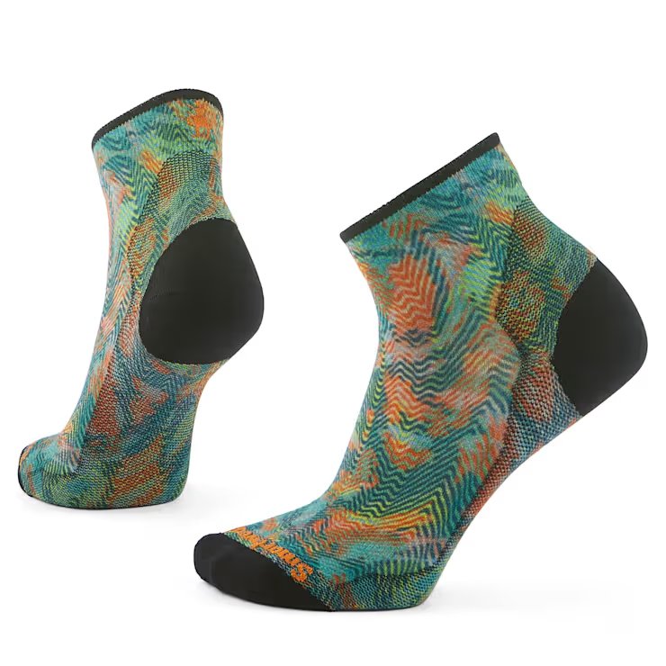 Women's Bike Zero Cushion Jungle Music Print Ankle Socks - Breathable Athletic Socks for Cycling, Running & Outdoor Activities | SW002704