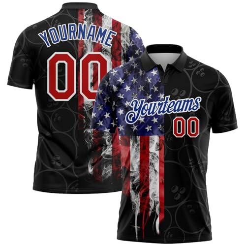 Bowling and America Flag-02