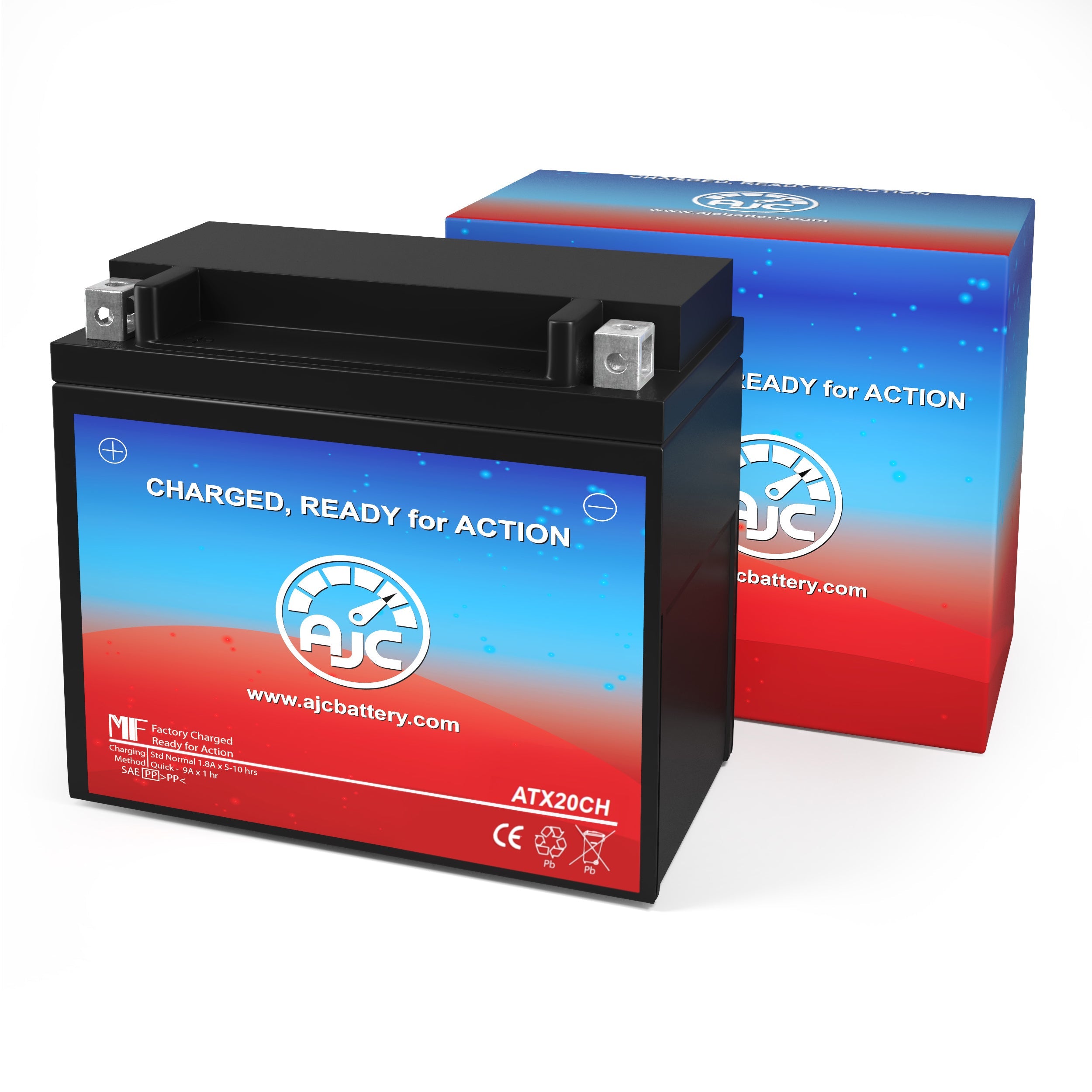 AJC 16 BS Powersports Battery Replacement - High Performance ATV/UTV/Motorcycle Battery - Perfect for Off-Road Adventures & Powersports Vehicles