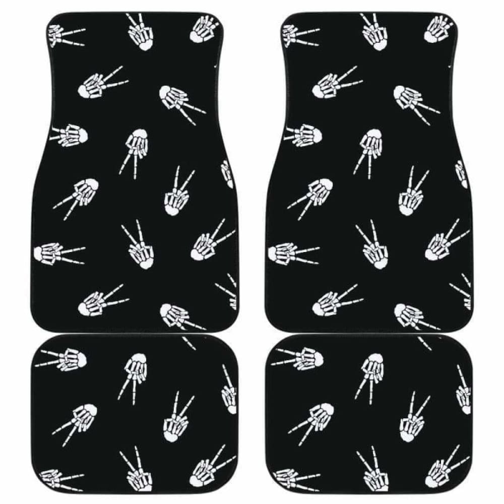 Bone Hand Halloween Car Floor Mats - Non-Slip Custom Fit for Vehicles - Perfect for Halloween Decor & Horror Themed Cars