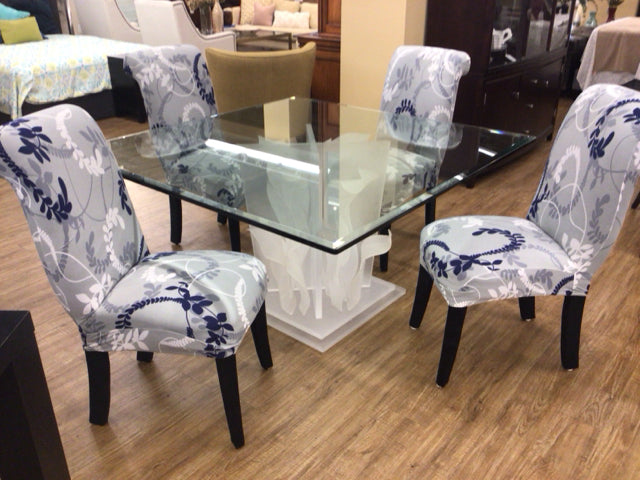 4-Piece Black Fabric Dining Chair Set with Removable Slipcovers - Modern Kitchen & Dining Room Seating for Home, Restaurant, and Office Use