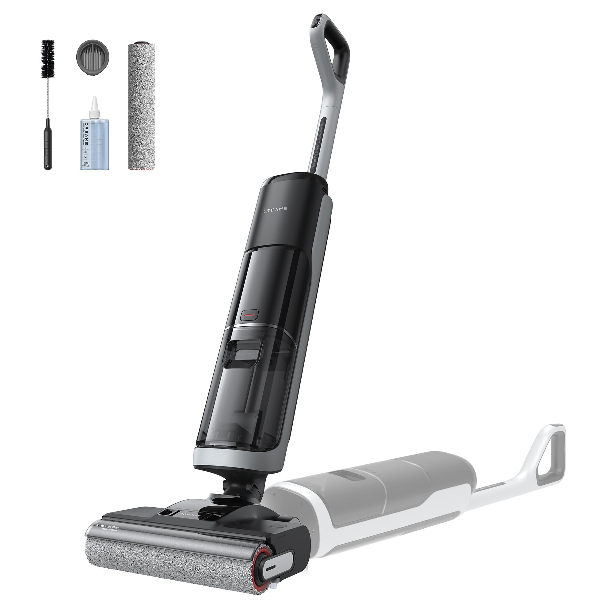 Dreame H14 Cordless Wet Dry Vacuum Cleaner and Mop - 180° Lie-Flat Design, 140°F Self-Cleaning Brush, 5-Minute Hot Air Drying | Powerful Suction for Hard Floors, Pet Hair & Sticky Messes | Ideal for Kitchen Spills, Bathroom Cleaning & Whole-House Maintenance