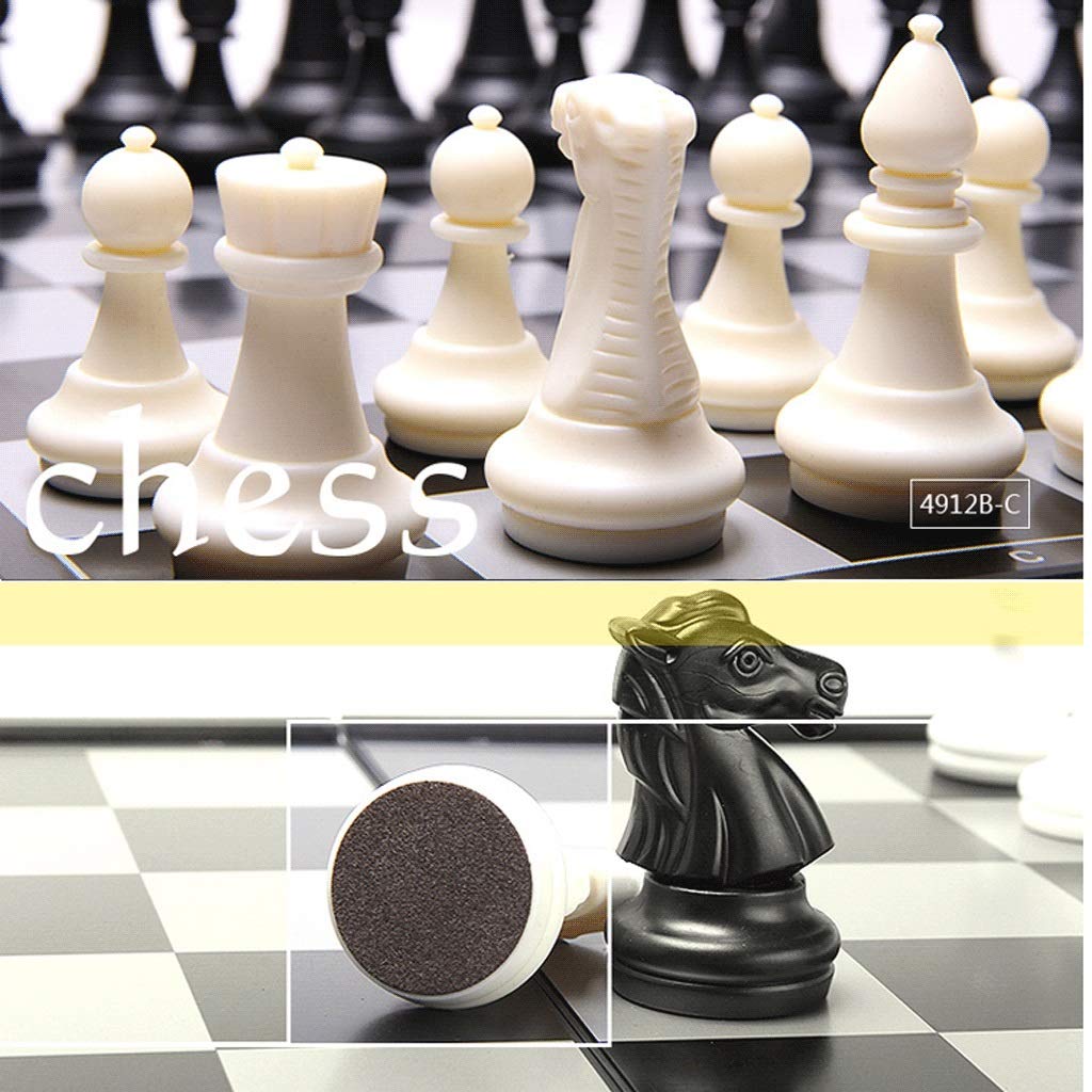 Magnetic Travel Chess Set - Portable Folding Chess Board Game with Gold & Silver Pieces for Adults & Kids | Indoor, Outdoor, Camping & Office Use