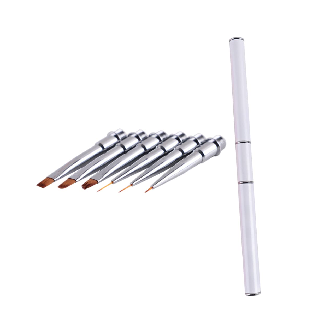FOMIYES Professional Acrylic Nail Brush Set - 10-Piece Nail Art Kit with Polish, Drawing & Eyeliner Brushes for Salon & DIY Manicure | Perfect for Nail Extensions, Gel Polish & Creative Nail Designs