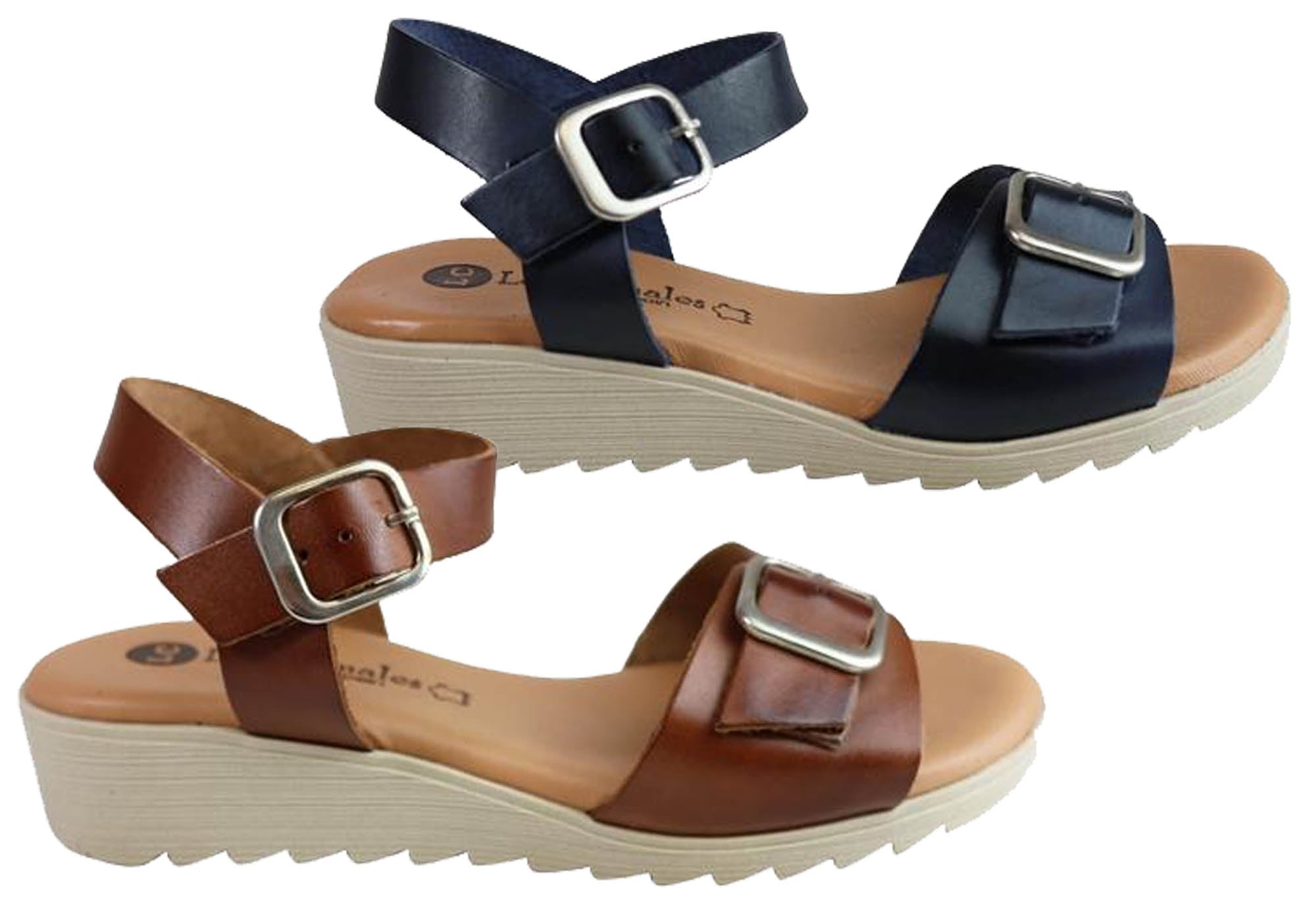 Lola Canales Koz Women's Comfortable Soft Leather Sandals - Handmade in Spain - Perfect for Summer, Beach, and Casual Outings