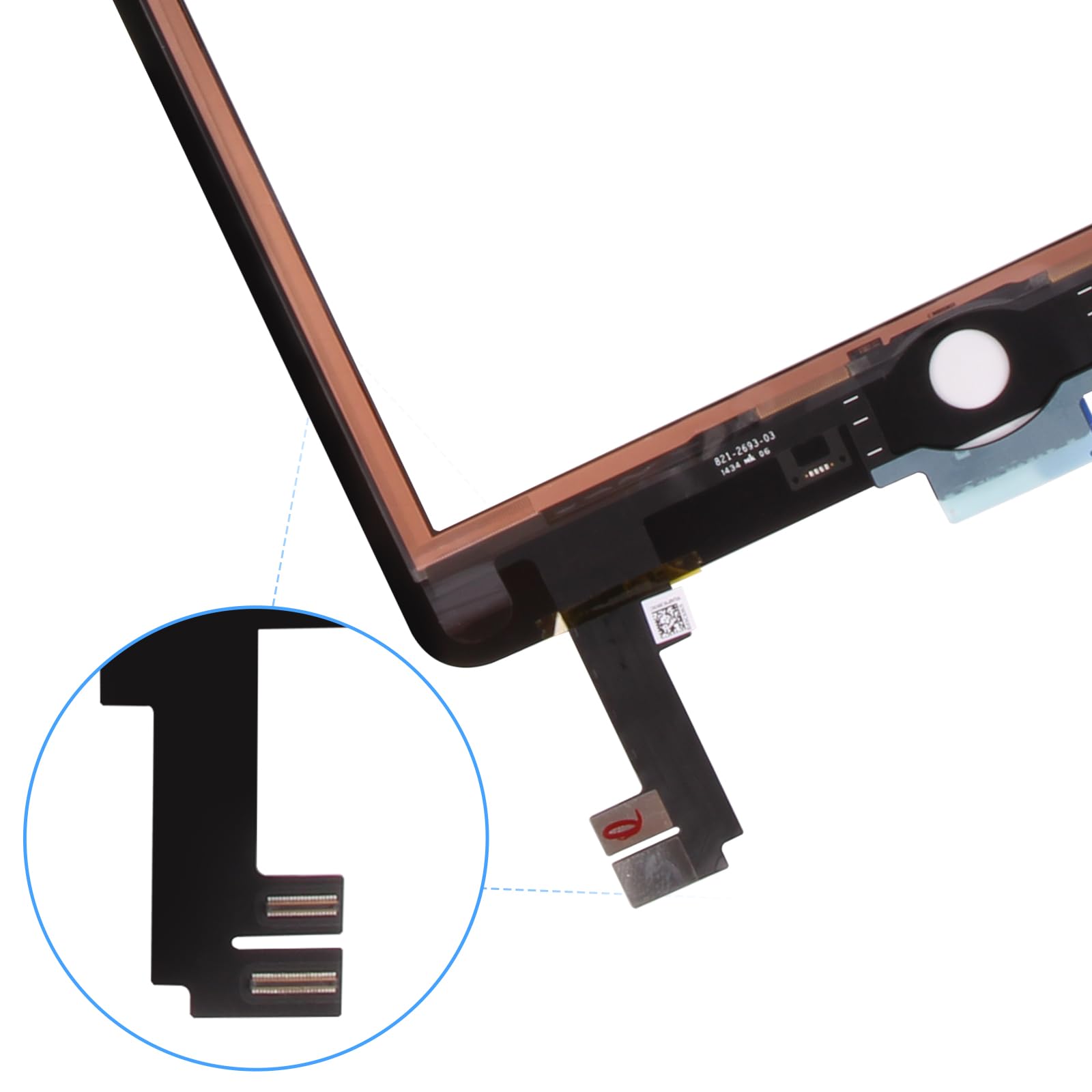 Original iPad Air 2 A1566/A1567 Touch Screen Digitizer Replacement - 9.7 Inch Touchscreen Glass Panel with Repair Tools (Black, No LCD) - Perfect for DIY iPad Air 2 Screen Repair & Device Restoration