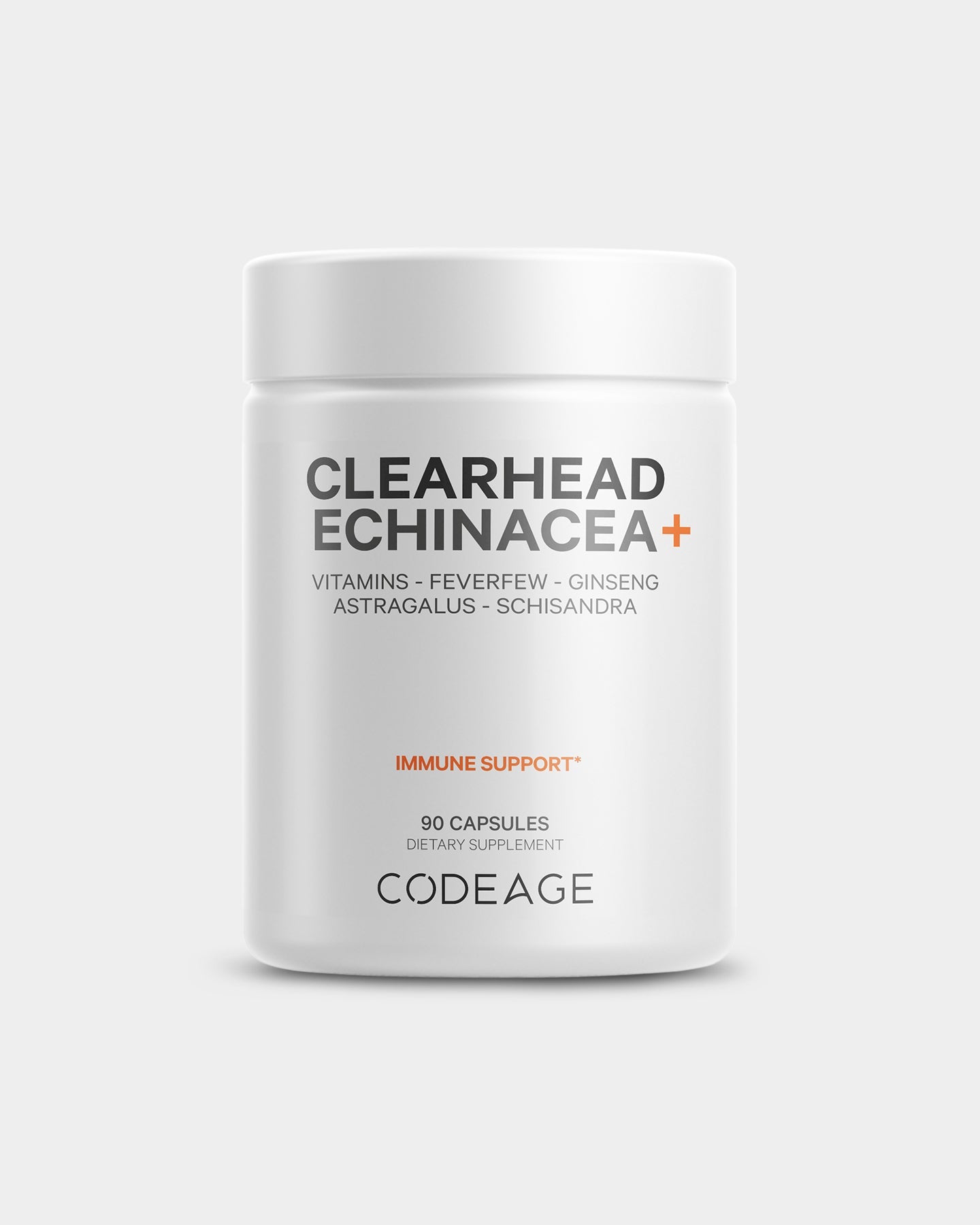 Codeage Clearhead Echinacea Immune Support Supplement - Natural Immune Booster with Antioxidants for Adults - Supports Respiratory Health & Wellness - Perfect for Cold & Flu Season Defense