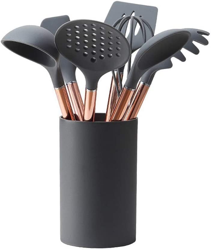 Premium 7-in-1 Silicone Kitchen Utensil Set - Heat Resistant, Non-Stick & Dishwasher Safe Cooking Tools with Ergonomic Handles (Spatula, Spoon, Turner) - Perfect for Baking, Frying & Everyday Cooking