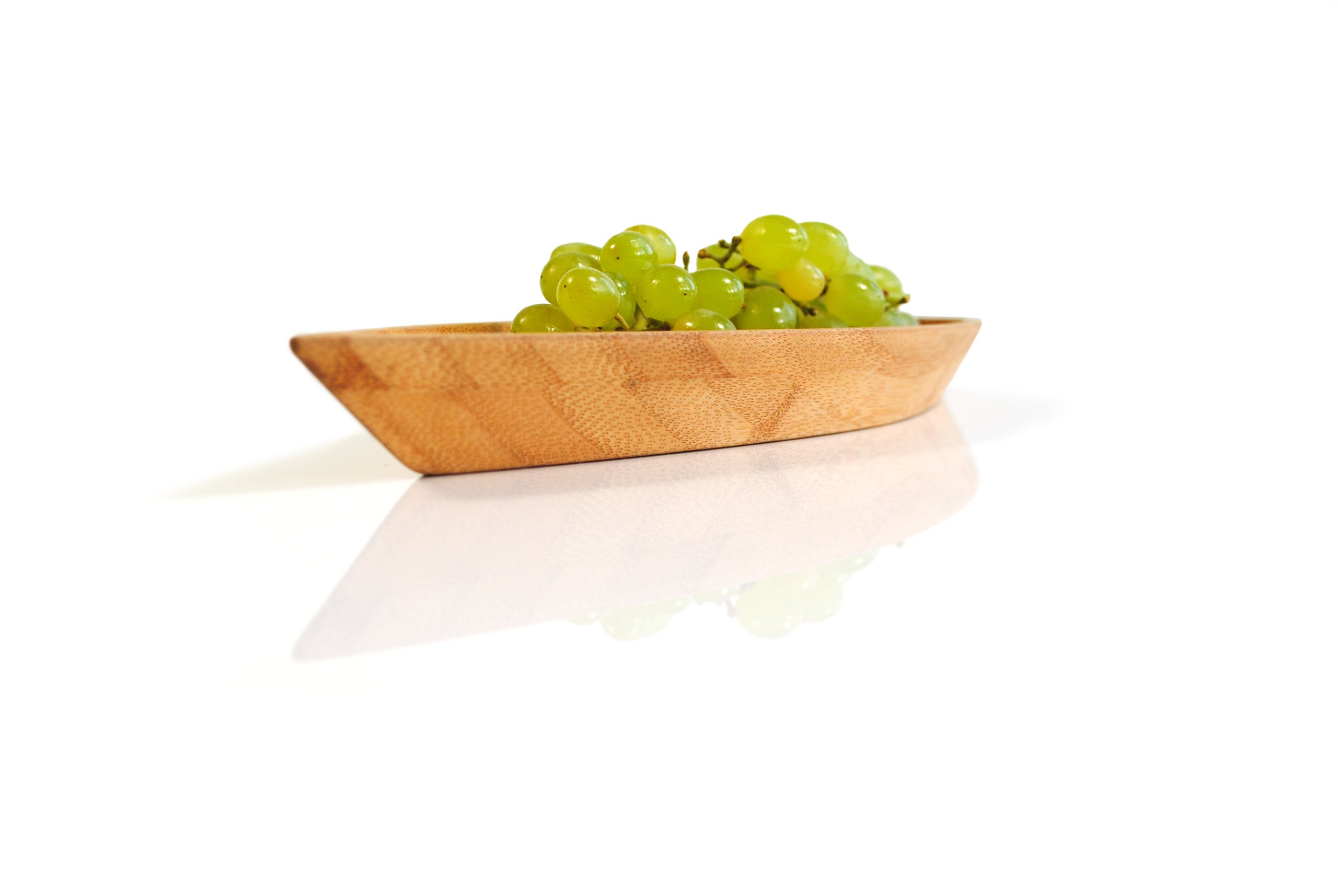 XXD Design Bamboo Fruit and Snack Bowl - Eco-Friendly Serving Dish for Parties, Picnics, and Home Decor