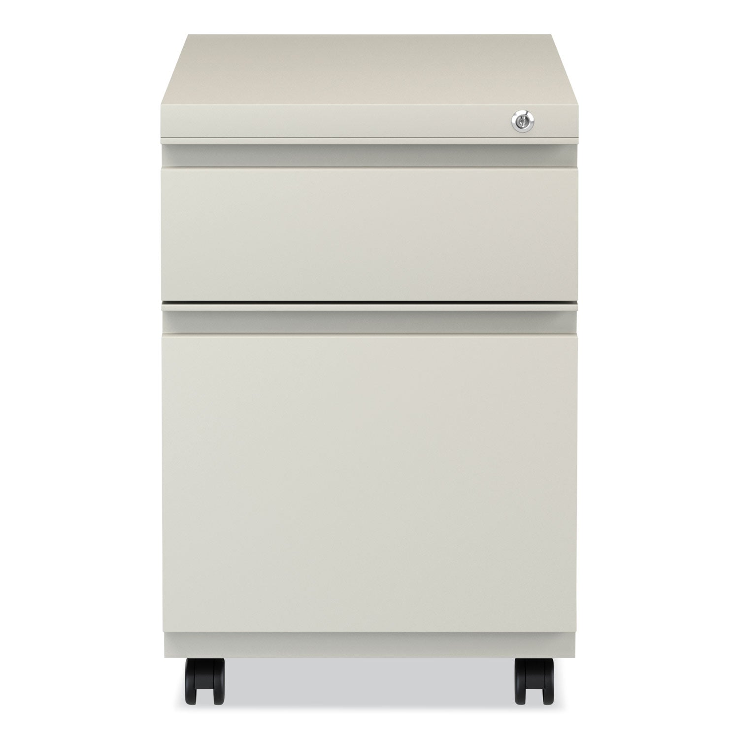 Alera® 2-Drawer File Pedestal with Full-Length Pull - Left or Right Opening, Legal/Letter Size, Putty Finish (14.96