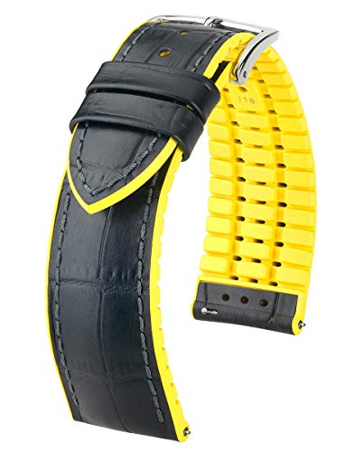 Black & Yellow / Silver Buckle