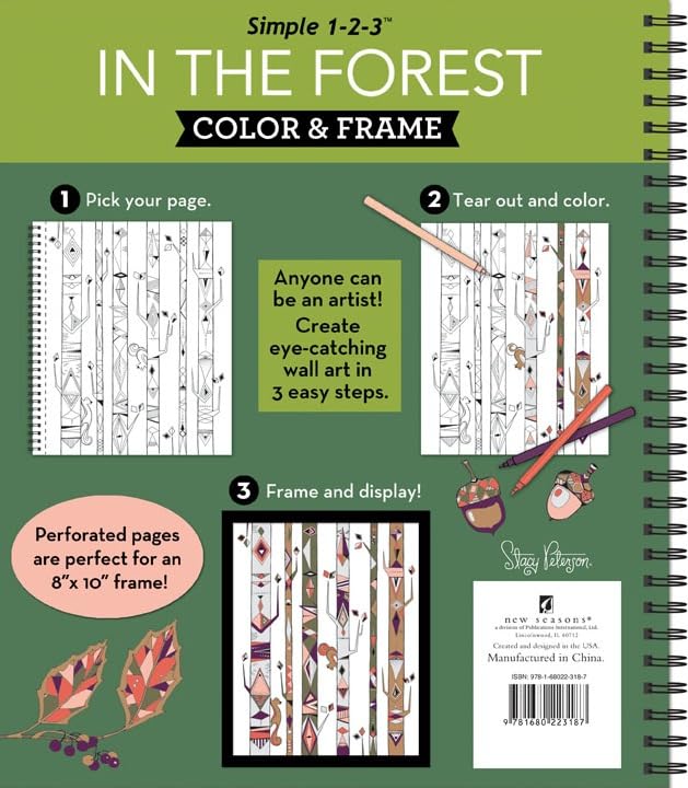 In the Forest - Adult Coloring Book with Beautiful Nature Scenes for Stress Relief & Creativity | Perfect for Relaxation, Art Therapy & Gift Giving