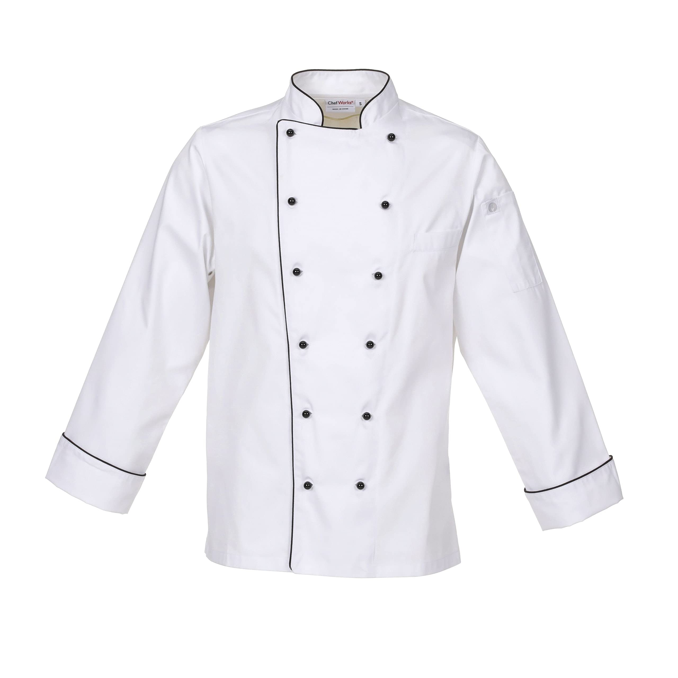 Chef Works Men's Newport Executive Chef Coat - Professional Kitchen Uniform for Cooking, Baking & Culinary Arts | Durable & Comfortable Chef Jacket for Restaurants & Catering