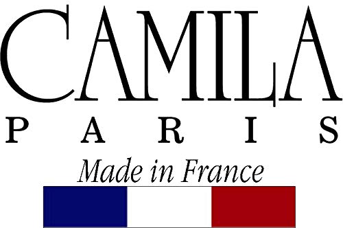 Camila Paris CP2338 3.25 Inch French Banana Clip Hair Comb - Beige Round Ponytail Holder for Thick Hair | Volume-Boosting Interlocking Hair Accessories for Women | Perfect for Work, Parties & Everyday Styling | Made in France