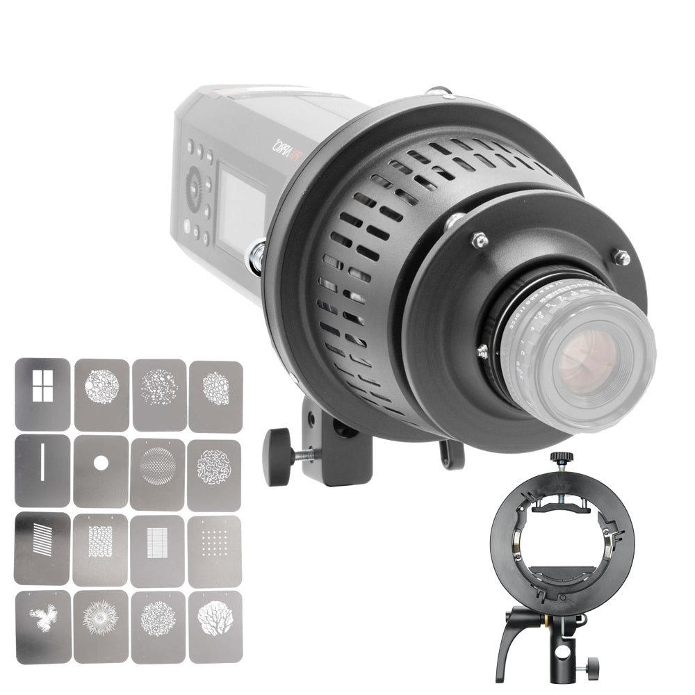 Canon EF Mount Optical Snoot Spotlight Projector II - Professional Photography Lighting Tool for Studio Portraits & Product Shoots