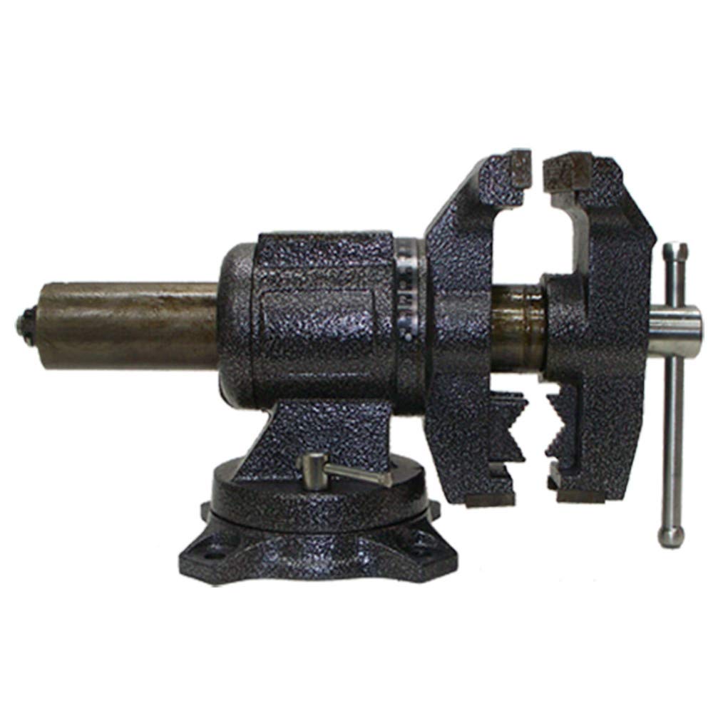 MH GLOBAL 5 Inch Multi-Purpose Vise Anvil with 360 Degree Swivel Base & Pipe Jaw - Perfect for Metalworking, Woodworking, and DIY Projects