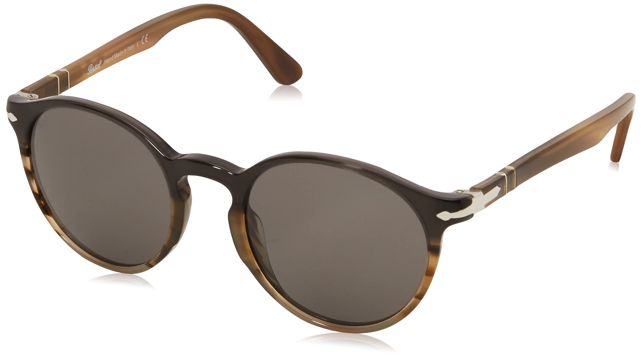 Persol PO3171S Round Sunglasses for Men & Women - Classic Vintage Style UV Protection Lenses - Perfect for Driving, Travel & Outdoor Activities